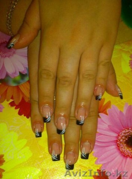 Наращивание ногтей(гель.акрил) от 2500тенге. Маникюр от 500 тенге - Изображение #2, Объявление #746886